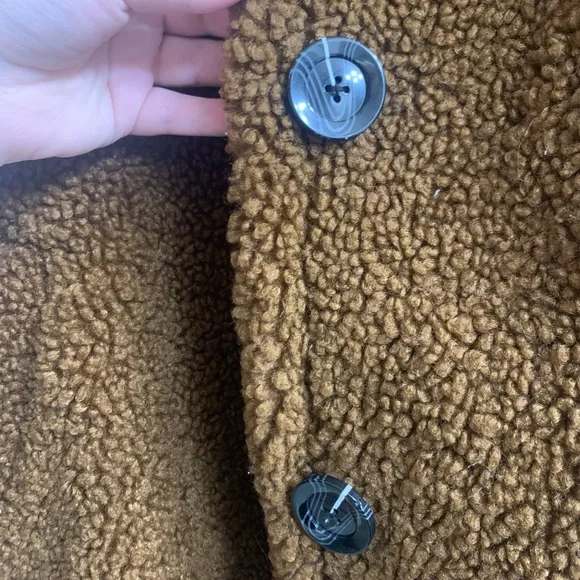 1X Ava & Viv Brown Teddy Jacket - Picture 2 of 4
